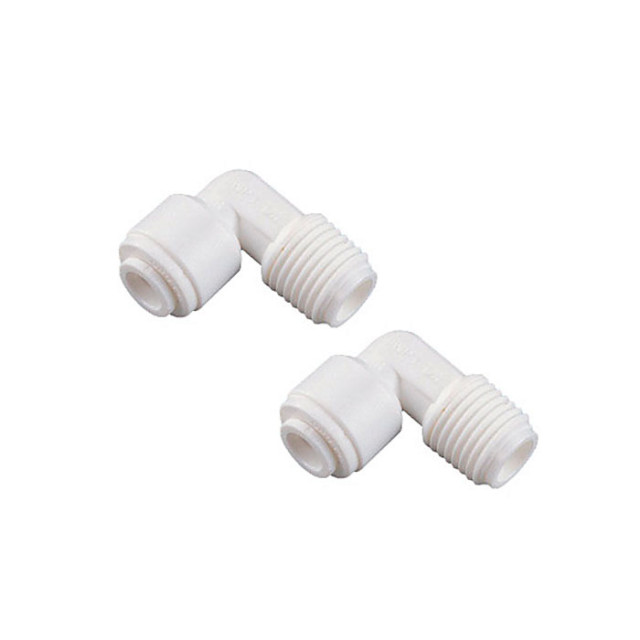 2x 1/4 npt x 1/4 Push Fit elbow Connectors Accessories
