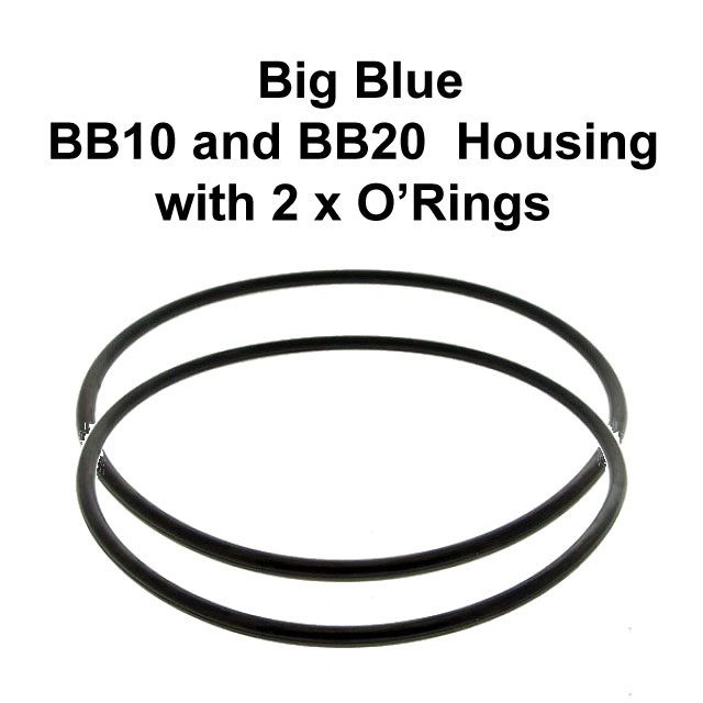 BB10 and BB20 Big Blue housing with twin O-rings BB10 and BB20 Big Blue housing with twin O-rings